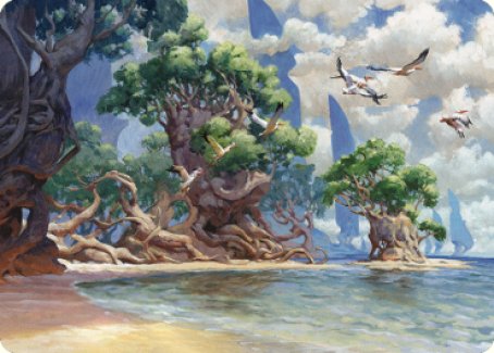 Yavimaya Coast Art Card [Dominaria United Art Series] | Exor Games Truro