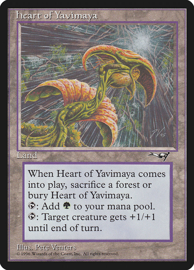 Heart of Yavimaya [Alliances] | Exor Games Truro