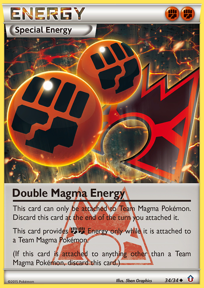 Double Magma Energy (34/34) [XY: Double Crisis] | Exor Games Truro