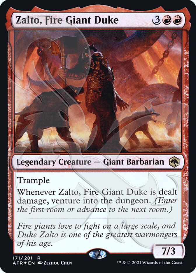 Zalto, Fire Giant Duke (Ampersand Promo) [Dungeons & Dragons: Adventures in the Forgotten Realms Promos] | Exor Games Truro