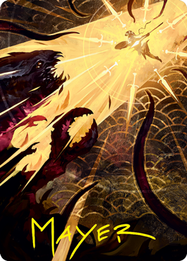 Defiant Strike Art Card (Gold-Stamped Signature) [Strixhaven: School of Mages Art Series] | Exor Games Truro
