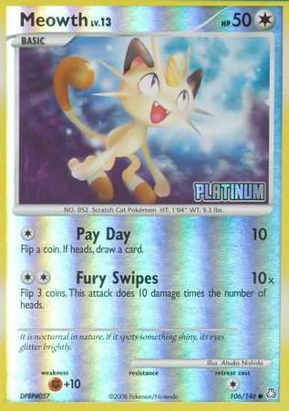 Meowth (106/146) [Burger King Promos: 2009 Collection] | Exor Games Truro