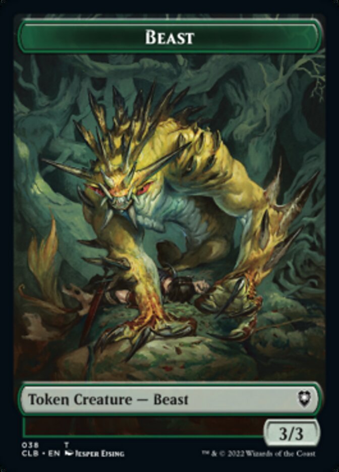 Satyr // Beast Double-sided Token [Commander Legends: Battle for Baldur's Gate Tokens] | Exor Games Truro