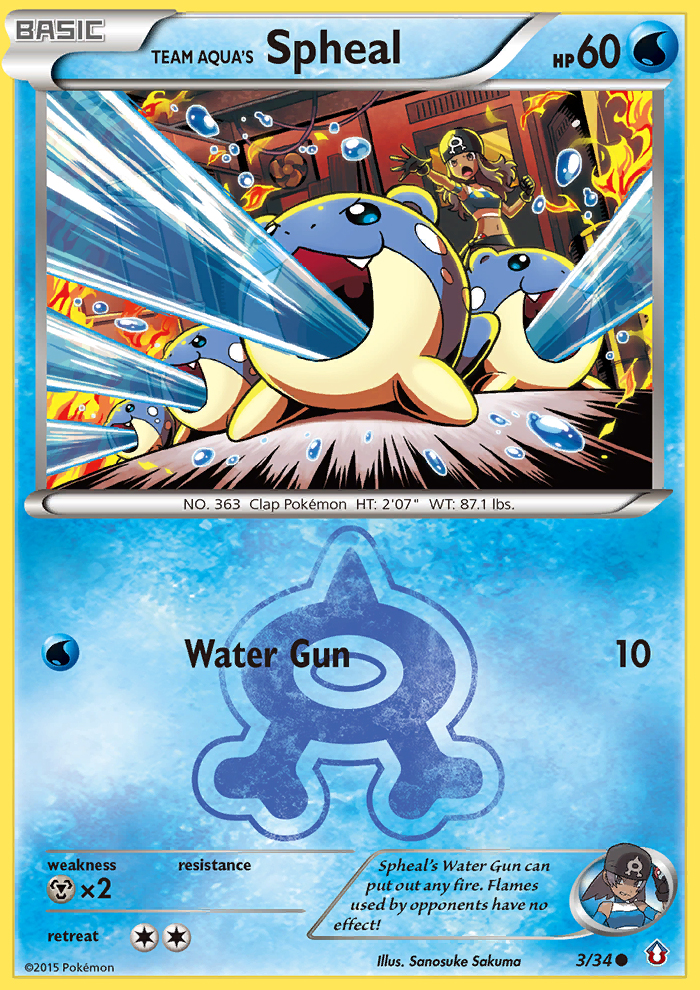 Team Aqua's Spheal (3/34) [XY: Double Crisis] | Exor Games Truro