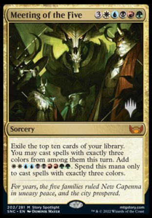Meeting of the Five (Promo Pack) [Streets of New Capenna Promos] | Exor Games Truro
