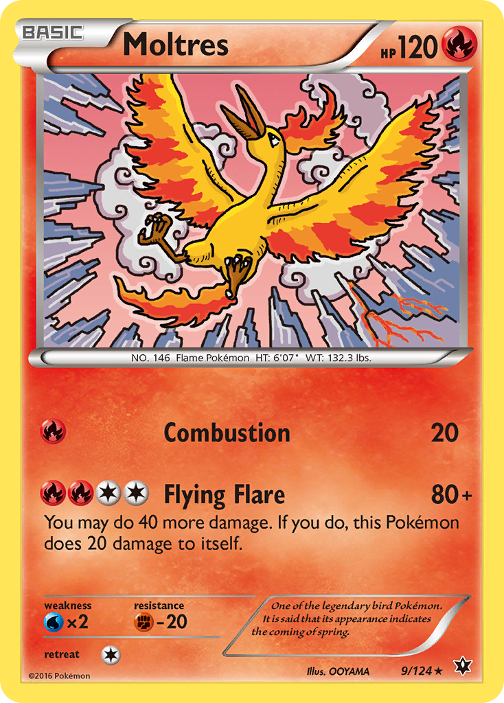 Moltres (9/124) [XY: Fates Collide] | Exor Games Truro