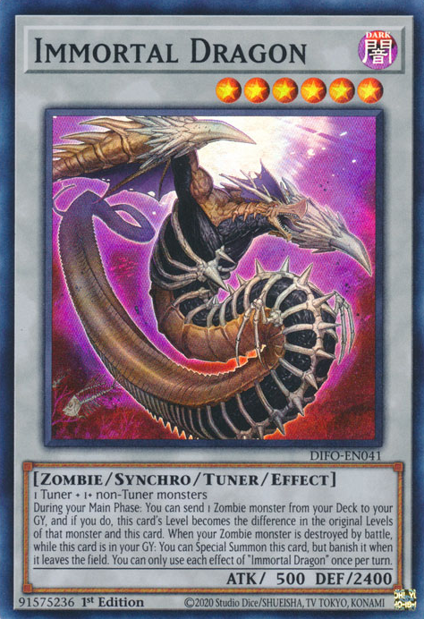 Immortal Dragon [DIFO-EN041] Super Rare | Exor Games Truro