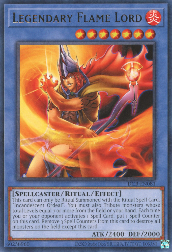 Legendary Flame Lord [DCR-EN081] Rare | Exor Games Truro