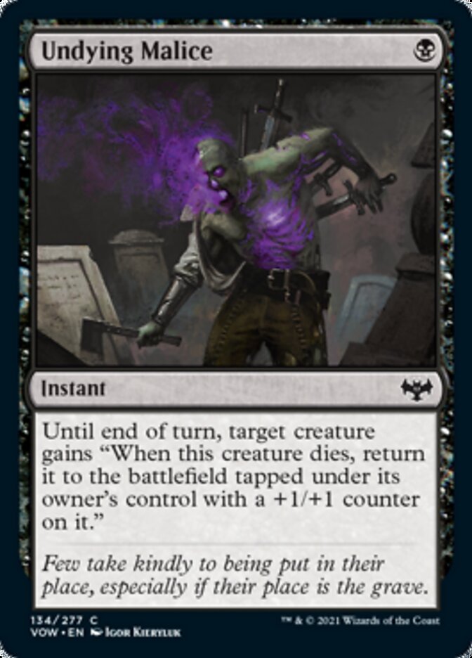 Undying Malice [Innistrad: Crimson Vow] | Exor Games Truro