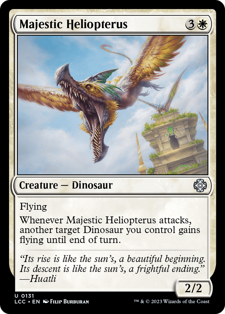 Majestic Heliopterus [The Lost Caverns of Ixalan Commander] | Exor Games Truro