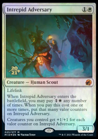 Intrepid Adversary [Innistrad: Midnight Hunt Prerelease Promos] | Exor Games Truro