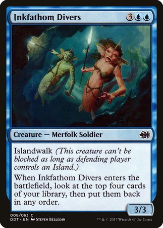 Inkfathom Divers [Duel Decks: Merfolk vs. Goblins] | Exor Games Truro