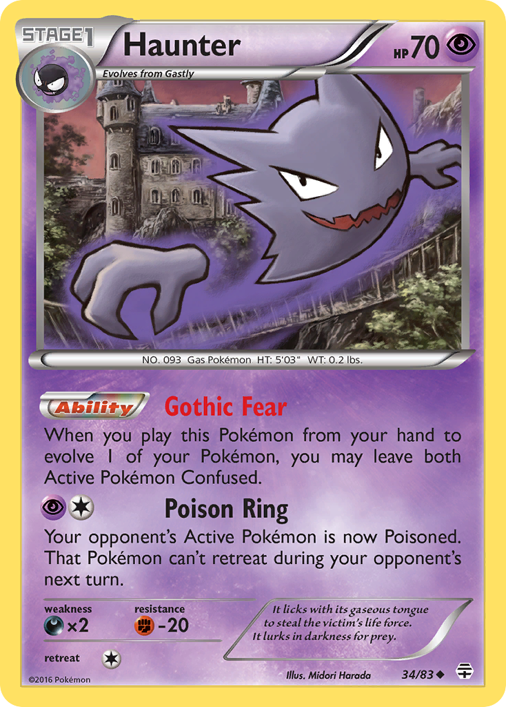 Haunter (34/83) [XY: Generations] | Exor Games Truro