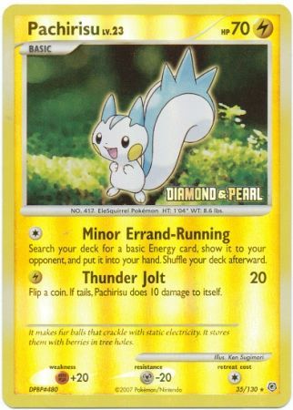 Pachirisu (35/130) [Burger King Promos: 2008 Collection] | Exor Games Truro