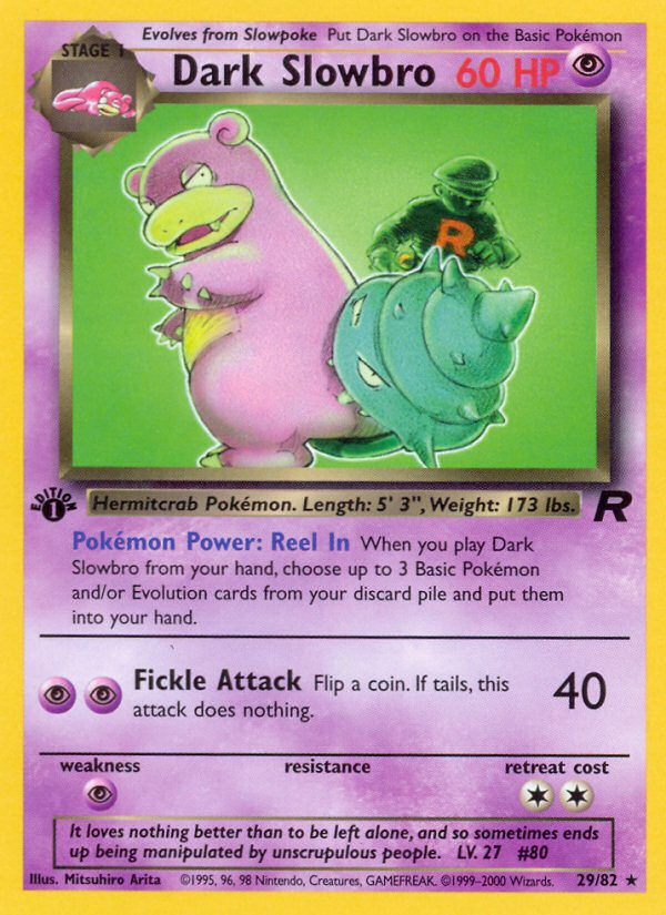 Dark Slowbro (29/82) [Team Rocket 1st Edition] | Exor Games Truro