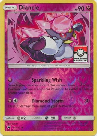 Diancie (94/147) (League Promo) [Sun & Moon: Burning Shadows] | Exor Games Truro