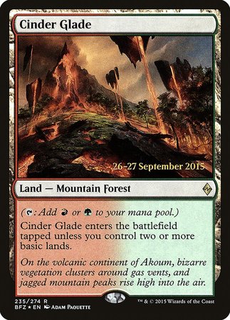 Cinder Glade [Battle for Zendikar Promos] | Exor Games Truro