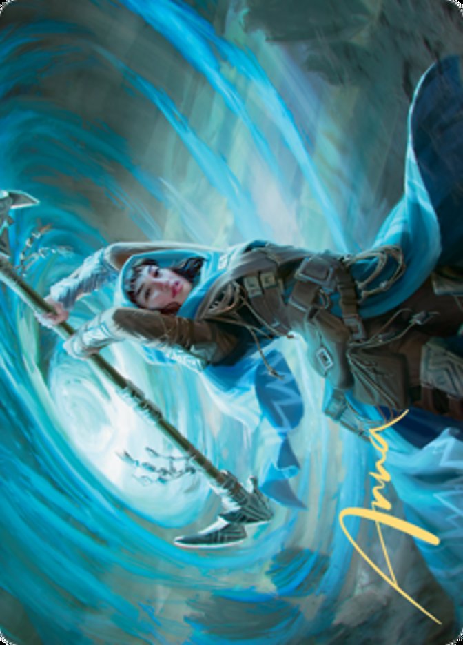 Sea Gate Stormcaller Art Card (Gold-Stamped Signature) [Zendikar Rising Art Series] | Exor Games Truro