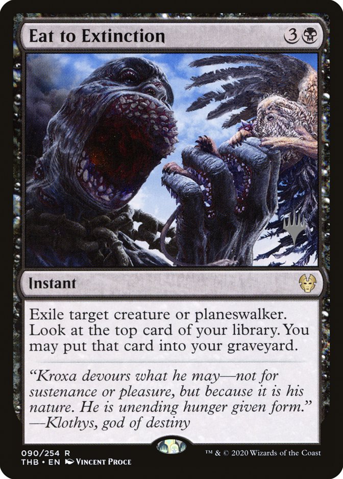 Eat to Extinction (Promo Pack) [Theros Beyond Death Promos] | Exor Games Truro