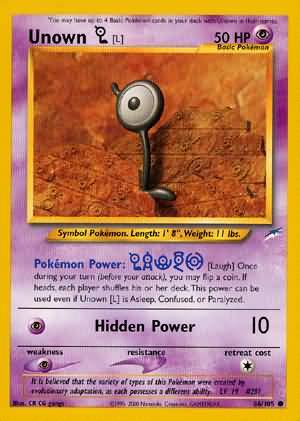 Unown [L] (86/105) [Neo Destiny Unlimited] | Exor Games Truro