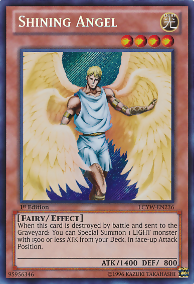 Shining Angel [LCYW-EN236] Secret Rare | Exor Games Truro