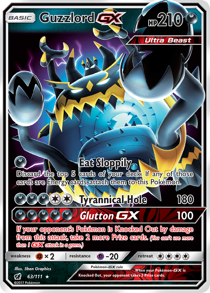 Guzzlord GX (63/111) [Sun & Moon: Crimson Invasion] | Exor Games Truro