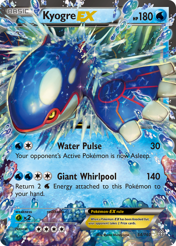 Kyogre EX (54/160) [XY: Primal Clash] | Exor Games Truro