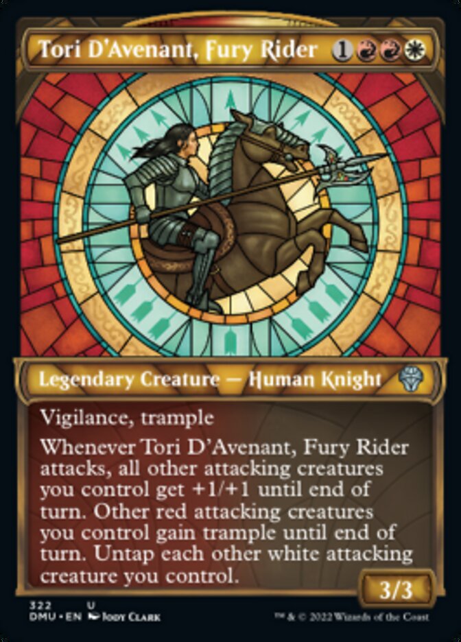 Tori D'Avenant, Fury Rider (Showcase) [Dominaria United] | Exor Games Truro