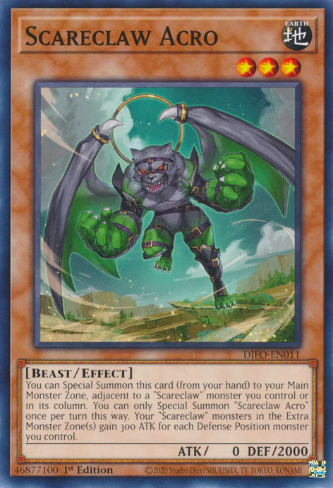 Scareclaw Acro [DIFO-EN011] Common | Exor Games Truro