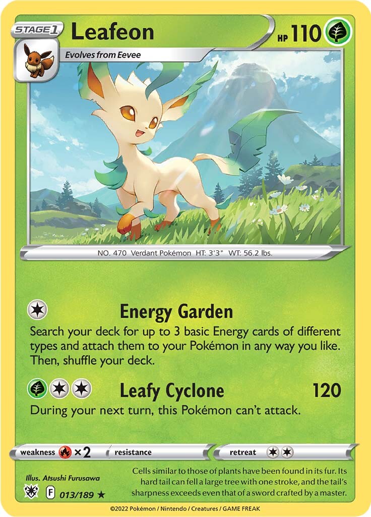 Leafeon (013/189) [Sword & Shield: Astral Radiance] | Exor Games Truro