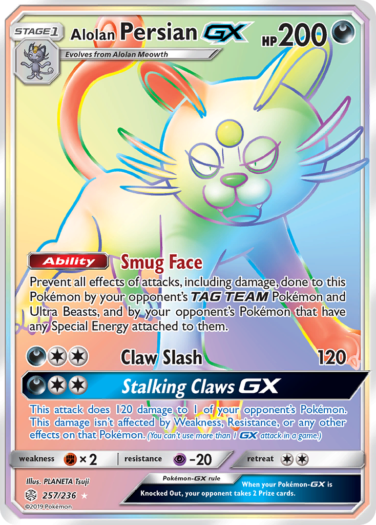 Alolan Persian GX (257/236) [Sun & Moon: Cosmic Eclipse] | Exor Games Truro