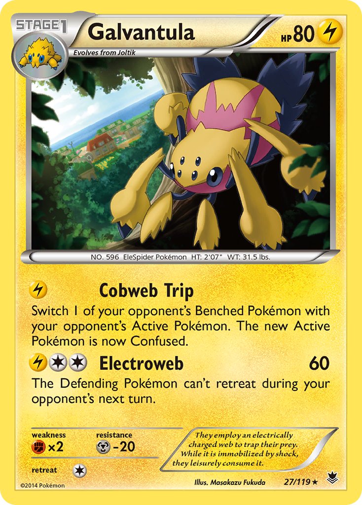 Galvantula(27/119) (Theme Deck Exclusive) [XY: Phantom Forces] | Exor Games Truro