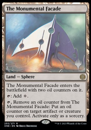 The Monumental Facade (Promo Pack) [Phyrexia: All Will Be One Promos] | Exor Games Truro