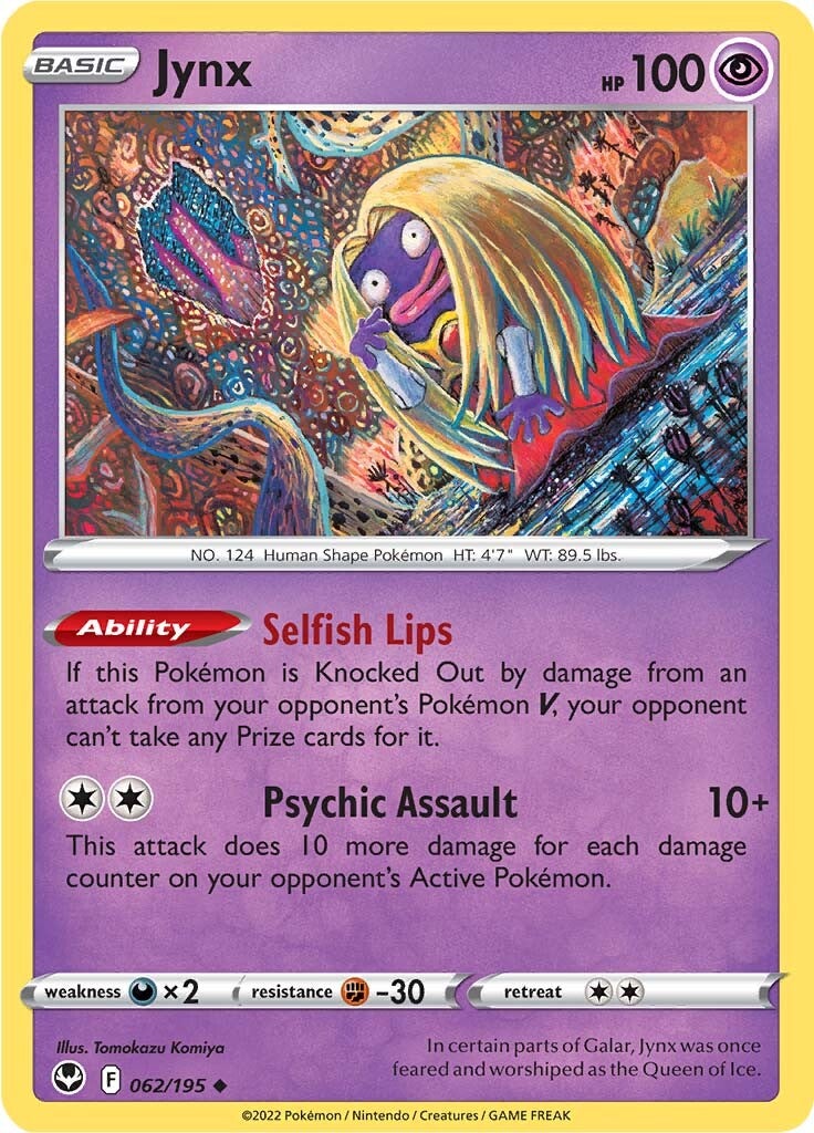 Jynx (062/195) [Sword & Shield: Silver Tempest] | Exor Games Truro