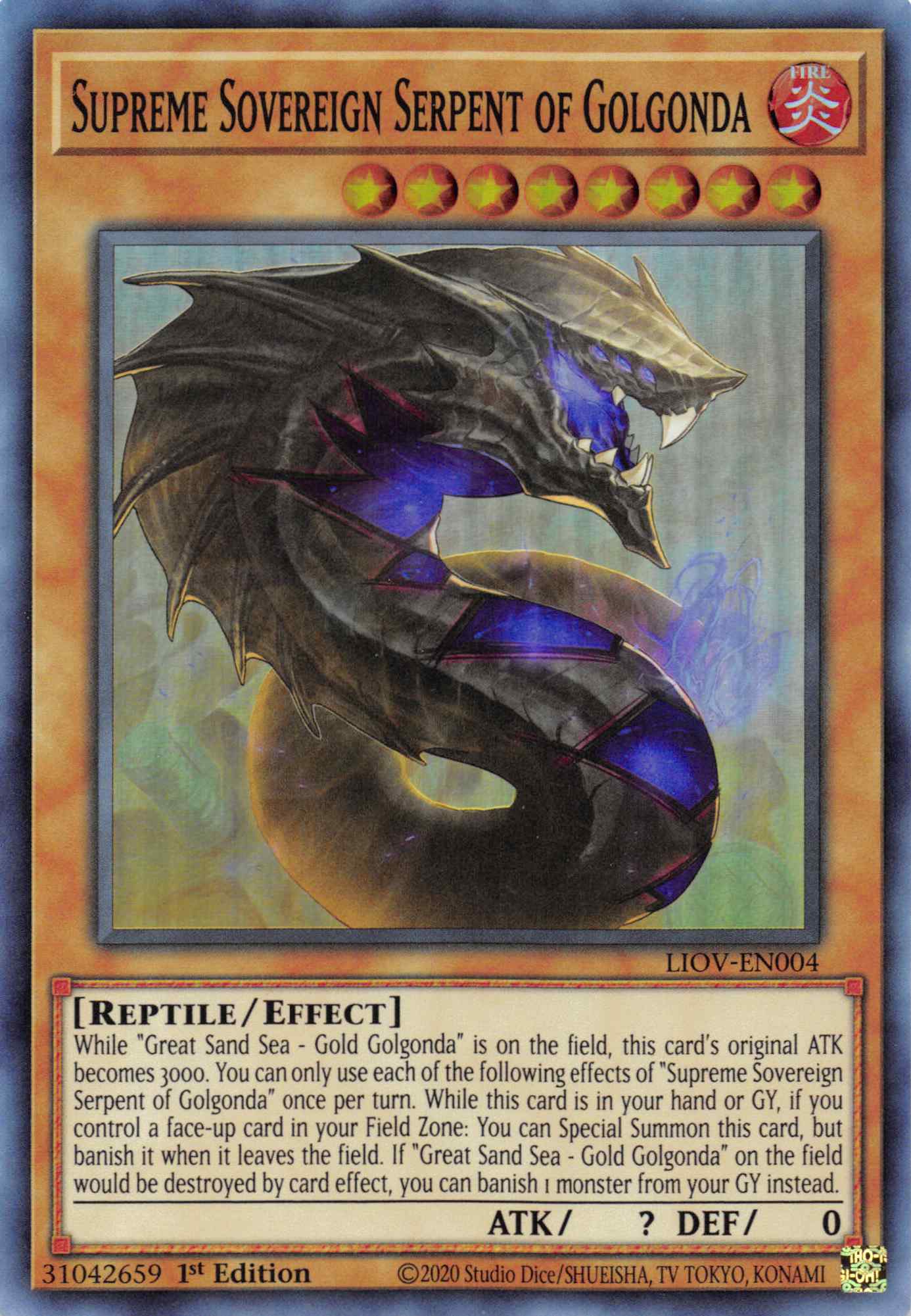 Supreme Sovereign Serpent of Golgonda [LIOV-EN004] Super Rare | Exor Games Truro