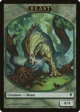 Beast Token [Zendikar Tokens] | Exor Games Truro