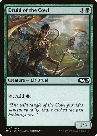 Druid of the Cowl [Core Set 2019] | Exor Games Truro