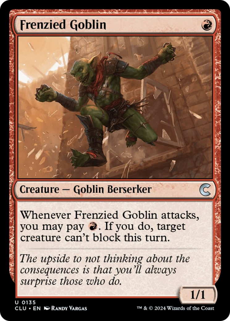 Frenzied Goblin [Ravnica: Clue Edition] | Exor Games Truro