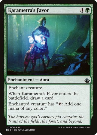 Karametra's Favor [Battlebond] | Exor Games Truro