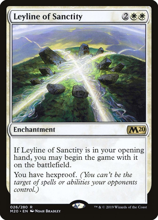 Leyline of Sanctity [Core Set 2020] | Exor Games Truro