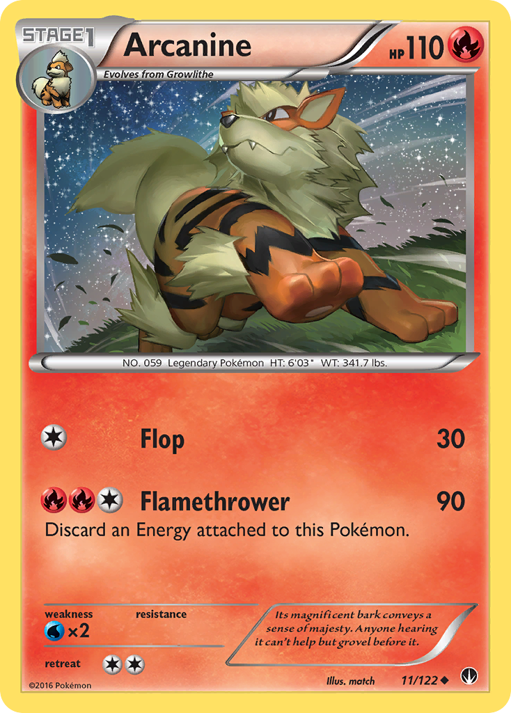Arcanine (11/122) [XY: BREAKpoint] | Exor Games Truro