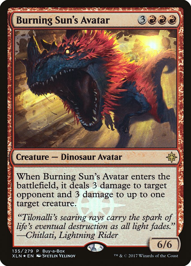 Burning Sun's Avatar (Buy-A-Box) [Ixalan Promos] | Exor Games Truro