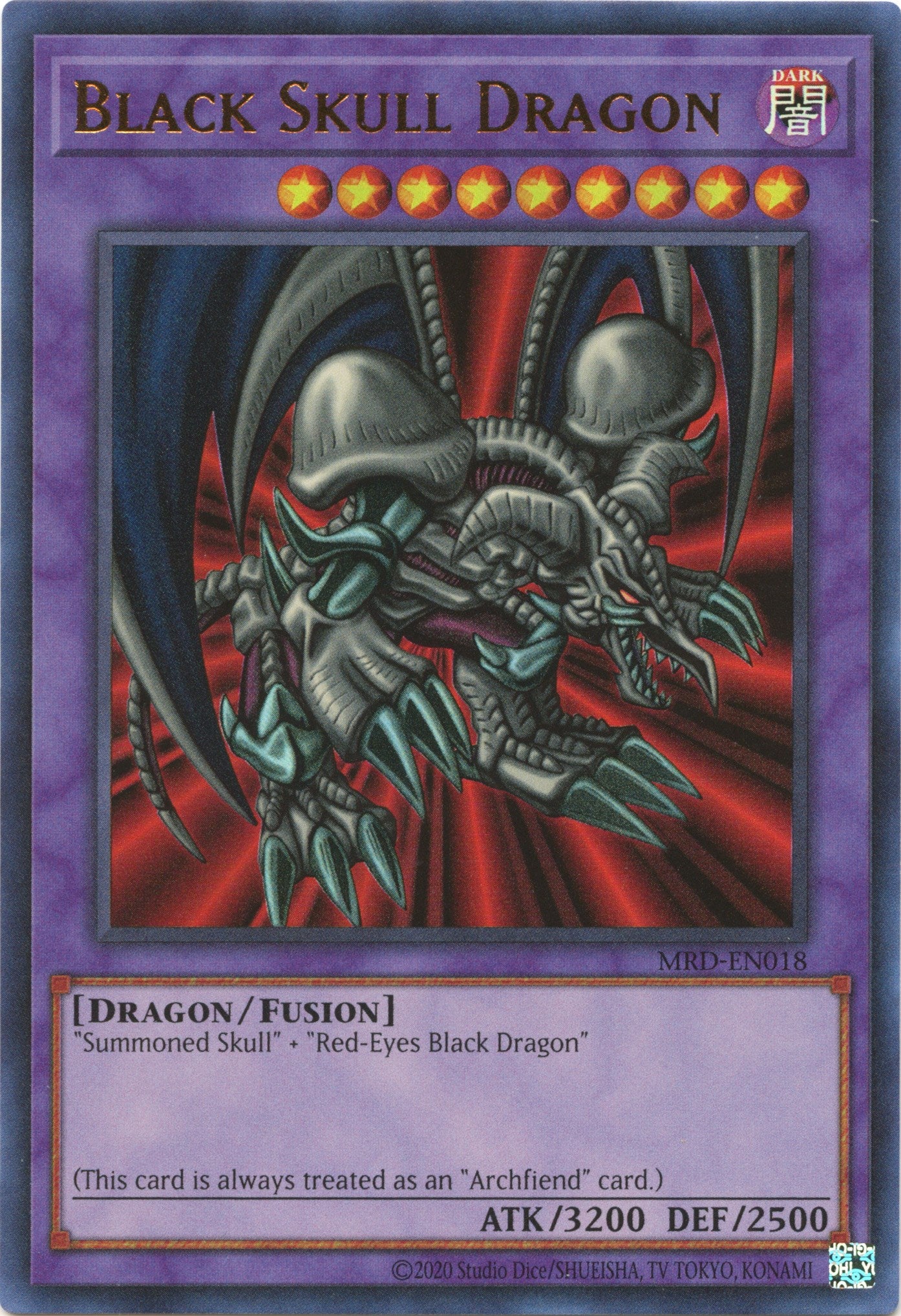 Black Skull Dragon (25th Anniversary) [MRD-EN018] Ultra Rare | Exor Games Truro