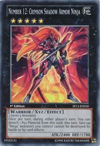 Number 12: Crimson Shadow Armor Ninja [SP13-EN030] Common | Exor Games Truro