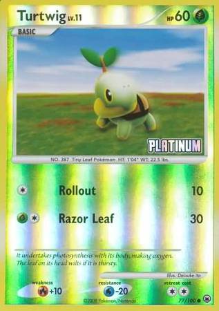 Turtwig (77/100) [Burger King Promos: 2009 Collection] | Exor Games Truro