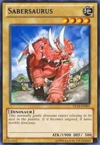 Sabersaurus (Blue) [DL16-EN001] Rare | Exor Games Truro