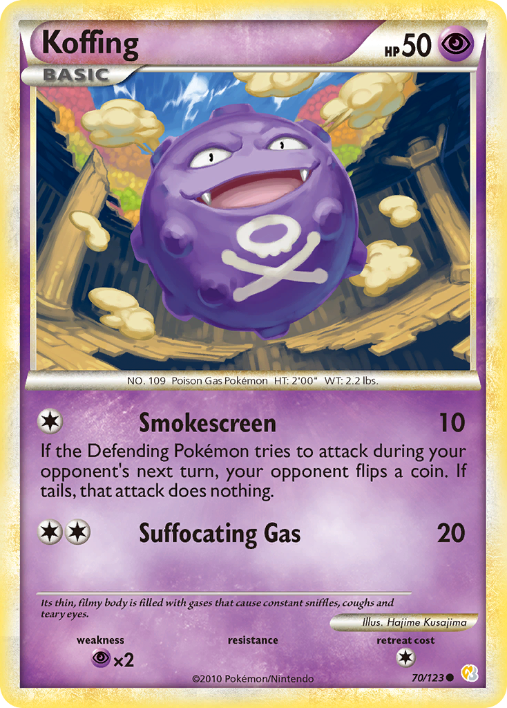 Koffing (70/123) [HeartGold & SoulSilver: Base Set] | Exor Games Truro