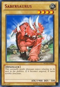 Sabersaurus (Red) [DL16-EN001] Rare | Exor Games Truro