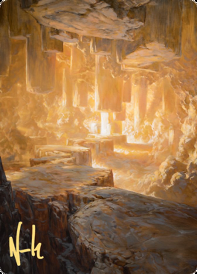 Pillarverge Pathway Art Card (Gold-Stamped Signature) [Zendikar Rising Art Series] | Exor Games Truro