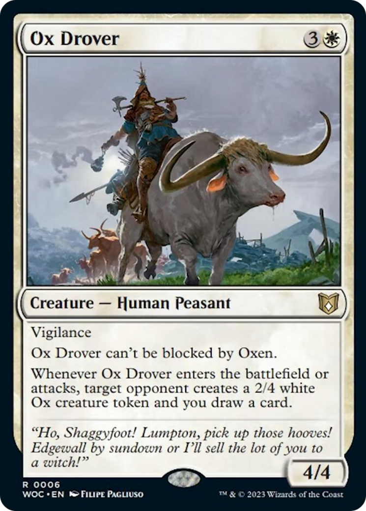 Ox Drover [Wilds of Eldraine Commander] | Exor Games Truro